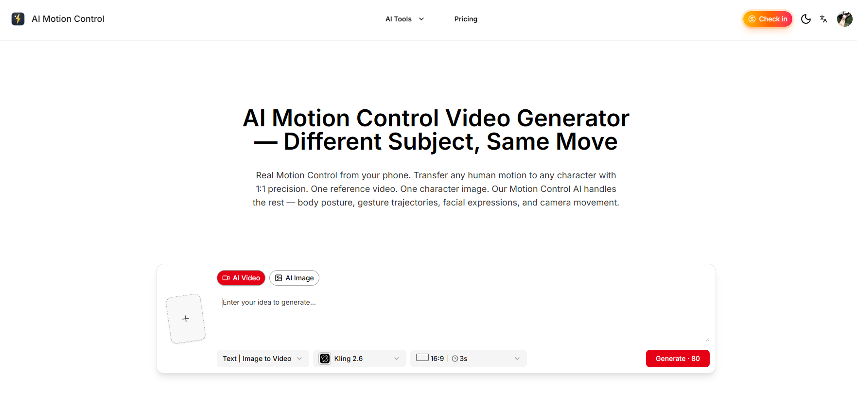 AI Motion Control